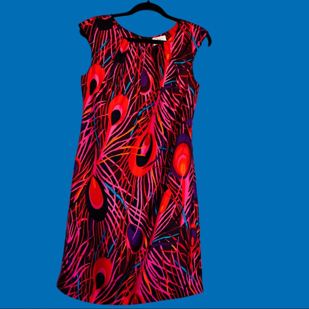 Milly of New York Silk Patterned Dress sz 8